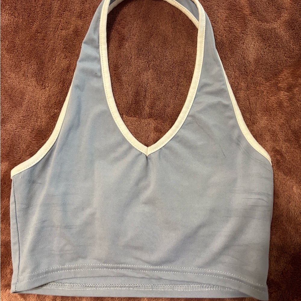 Blue Halter top